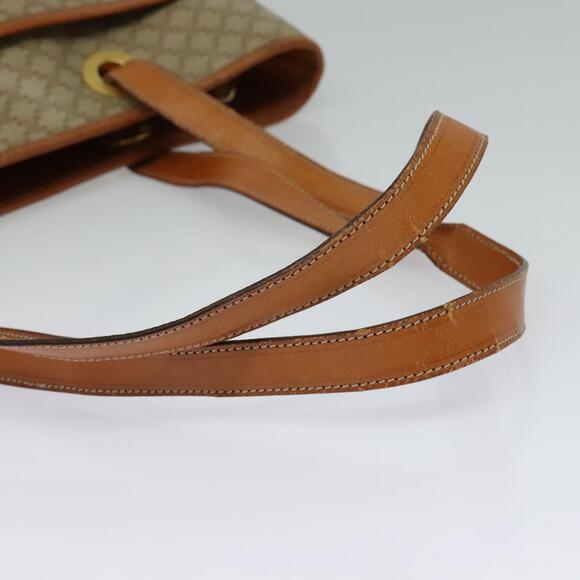 CELINE Macadam Canvas Tote Bag Beige Gold - Picture 7 of 12